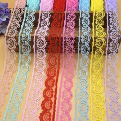New! 10 yards of beautiful lace ribbon, 2.2 cm wide, DIY jewelry clothing / flowers and other accessories