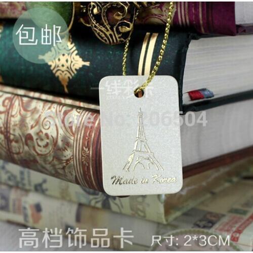 Wholesale Scallop Kraft Blank Hang tag Retro Gift tag, Table Number cards, 500pcs/lot High Quality Kraft Tag yxc024