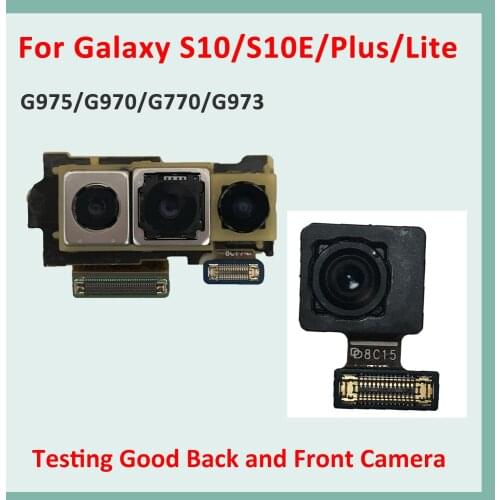 Original Back Rear Front Camera Module Flex Cable Replacement For Samsung Galaxy S10 G973F G973U S10 Plus G975F G975U