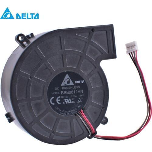 Original BSB0812HN 12V 0.60A 4-wire 4pin Original New Projector Centrifugal Turbo Blower Cooling Fan