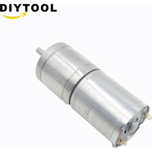 DC 12V Gear Motor High Torque Electric Gear Reduction Motor Outer Diameter 25MM Full Metal Reduction DC Gear Motors