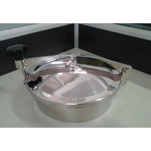 Sanitary 200mm Round Tank Non-Pressure Manhole Cover Stainless Steel SILICON/EPDM