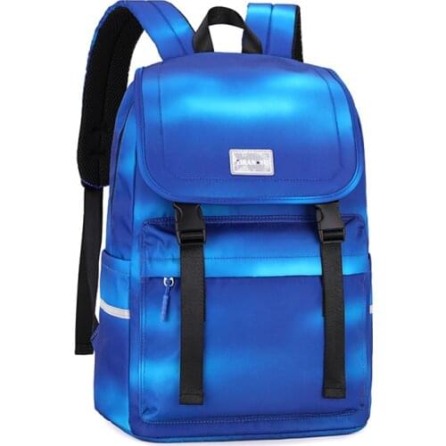 School Backpack for Boys Girls Blue Backpack Primary Schoolbag Nylon Durable Kids Book Bag Travel Daypack Mochila escolar