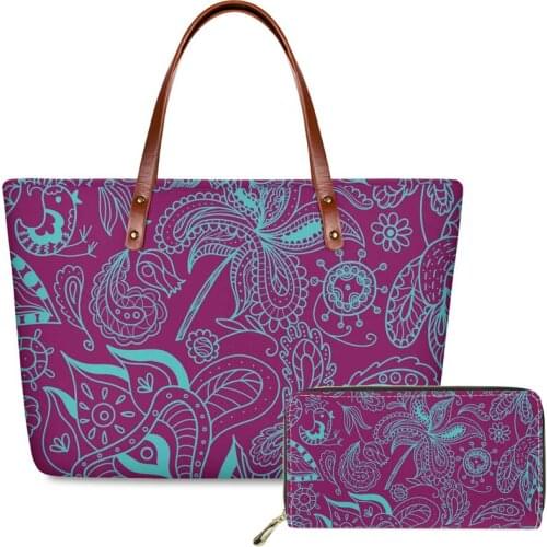 Shoulder Bag Womens Handbags Polynesian tribal style Printing custom Casual Female Hand Bag Leather Purse Ladies Messenger Bags