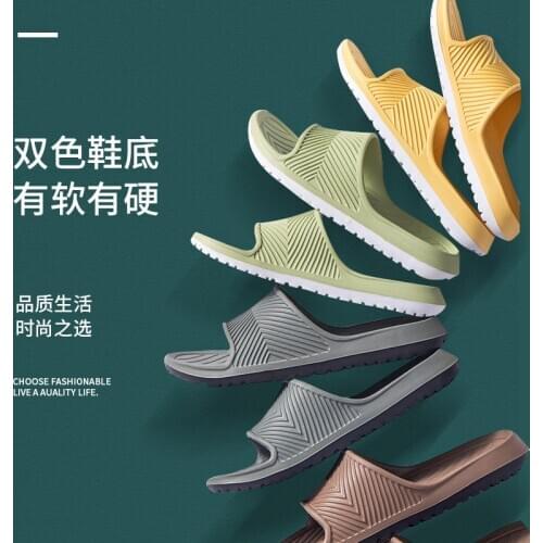 Slipper women indoor couple home thick-soled home bathroom bath slippers men designer slippers house slippers women