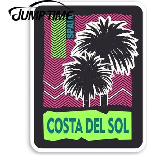 Jump Time Costa Del Sol Spain Vinyl Stickers - Travel Sticker LuggageDecal Car Window Bumper Car Accessories