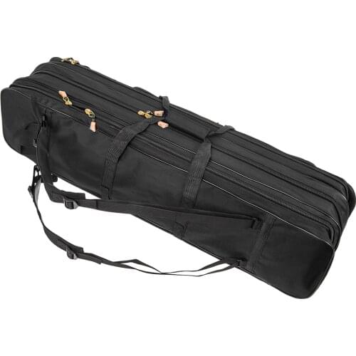 80cm/100cm 3 Layer Fishing Rod Reel Carrier Bag Outdoor Fishing Bag Backpack Fishing Pole Tackle Storage Bag Case Waterproof