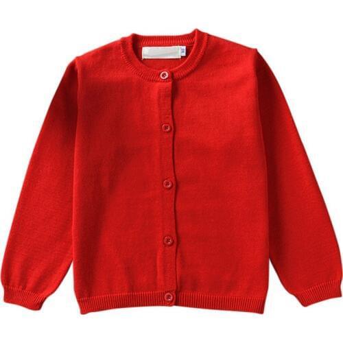 Candy Colors 2018 Autumn Winter Baby Girls Boys Knitted Cardigan Sweater Kids Cotton Baby Children Clothing Outerwear