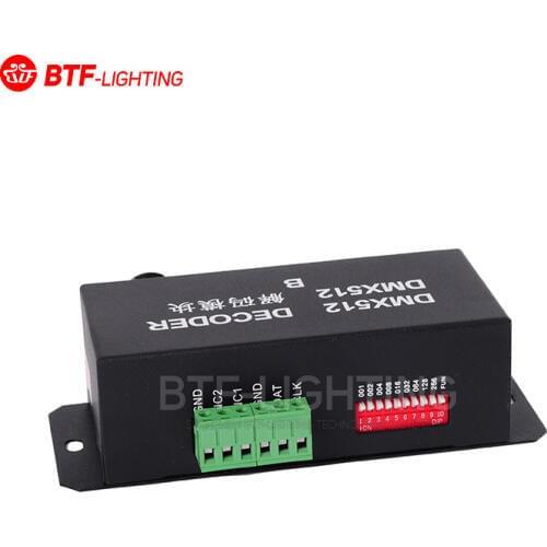 Select the LED controller decoding module the iridescence chip of by decoder B control table DMX decoding controller