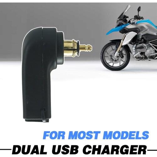 Motorcycle Dual USB Charger Power Adapter For BMW R1200GS R1250GS Adv S1000XR F850GS F650GS Port Plug Socket Cigarette Lighter