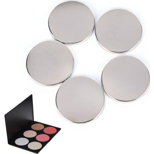 36.5mm New Arrival Responsive to Magnetic Makeup palette 5Pcs Empty Round Tin Pans for Eye shadow Palette
