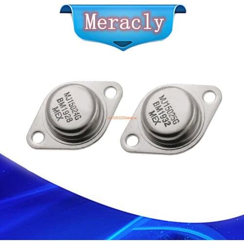 5Pcs/5Pairs MJ15024 MJ15025 MJ15024G+MJ15025G TO-3 16A 250V Bjt Transistor NEW