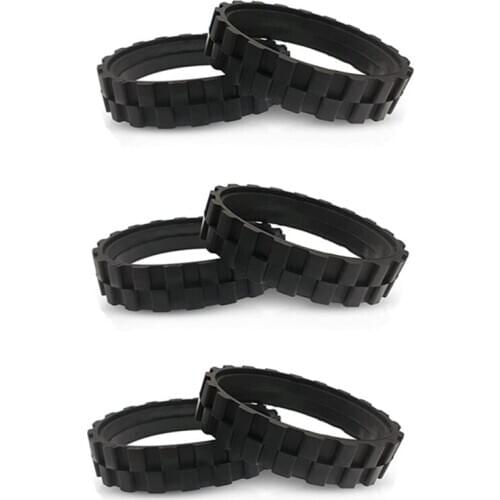 6Pcs Tires for IROBOT ROOMBA Wheels Series 500, 600, 700, 800 and 900 Anti-Slip, Great Adhesion and Easy Assembly
