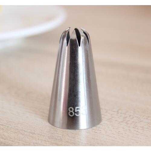 #853 Cake Decorating Tools Stainless Steel Cream Nozzles Icing Piping Pastry Tips Bakeware For Fondant Cake Cupcake Sugarcraft
