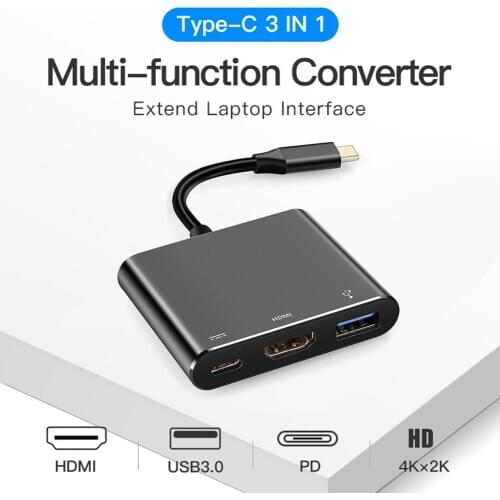 USB Type C To 4K HDMI-compatible USB 3.0 USB C Receiver Adapter Audio Video Converter For Nintendo Switch Laptop Phone Tablet