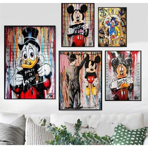 DIY 5D Diamond Painting Disney Cartoon Mickey Mouse Donald Duck Cross Stitch Kits Full Drill Diamond Embroidery Home Decoration