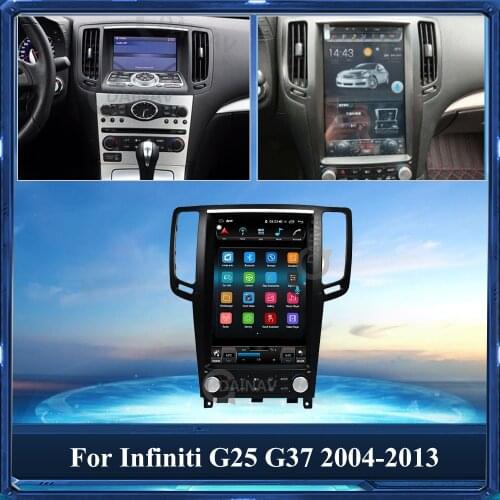 2 Din Android Car Radio for Infiniti G25 G37 2004-2013 Tesla style Car Autoradio GPS Navigation Multimedia DVD player car stereo
