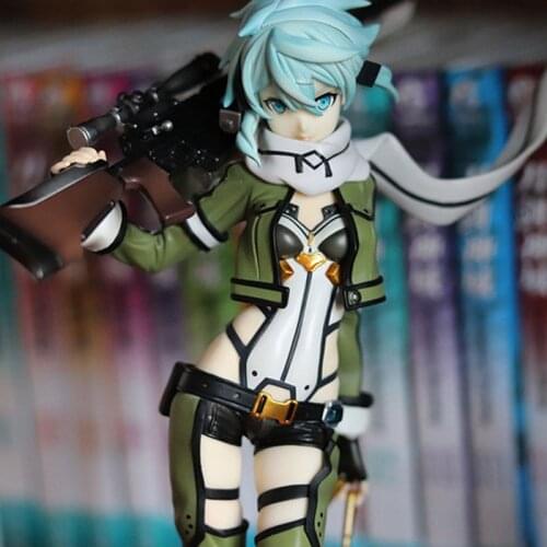 Sword Art Online Asada Shino Original Anime Figurine 230mm Oversized Action Figure Cartoon Character Model Toy Doll Decoration
