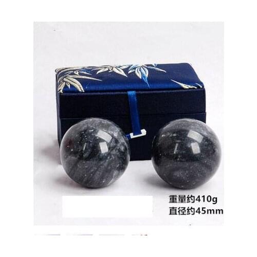 45mm Jade Stone Hand Ball Natural Stone Healthy Care Massaging Stone Healing Sphere Ball SPA Tools Exercise Health Handball gift