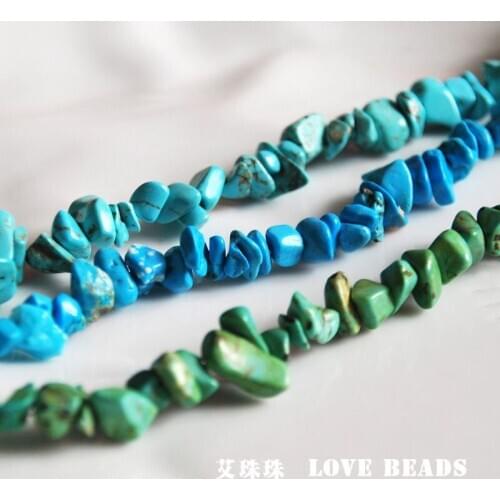 Wholesale 34"/87cm imitated dyed howlite chips loose beads DIY necklace bracelet necklace jewelry making craft findings