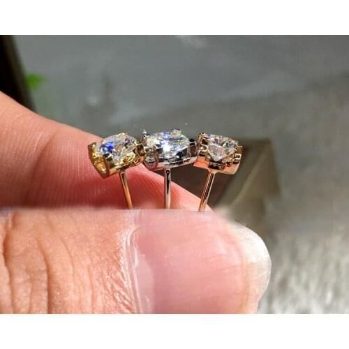 Diamonds Fashion Jewelry S925 Sterling Silver Earrings Women Bohemia Fine Jewelry Wedding Silver Earrings for Gift Luxury