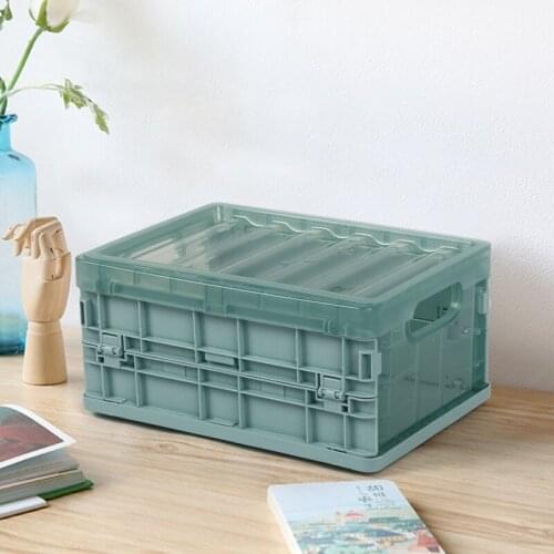 Folding Storage Box Plastic Transparent Storage Cosmetics Storage Box Bed Bottom Toy Clothes Sundries Sorting Box New Product