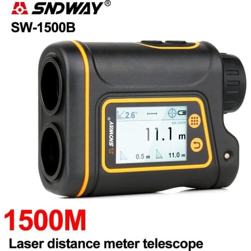 SNDWAY Telescope Laser Range Finder Digital Distance Meter Hunting Monocular Golf Rangefinder LCD Display Roulette Tape Measure