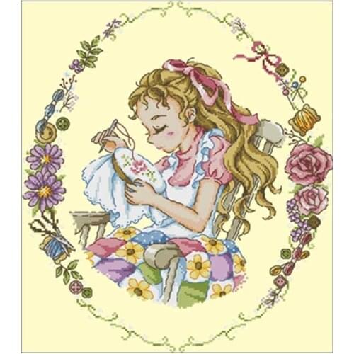 My own time patterns counted 11CT 14CT 18CT DIY Cross Stitch Sets wholesale Cross-stitch Kits Embroidery Needlework