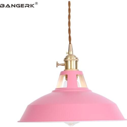 Edison Loft Decor LED Pendant Light Switch Modern Color Iron Hanging Lamp Dining Room Study Home Lighting Fixtures Droplight