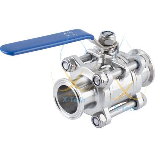 Tri clamp Ball Valve 3"(76mm)OD91mm, SS304
