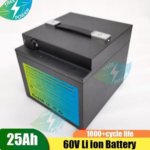 Waterproof 60V 20Ah Lithium-ion battery BMS li ion battery for 1500ah 2000W citycoco scooter bicycle + 3A charger