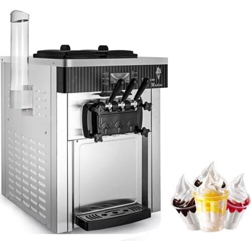 High Production Soft Ice Cream Makers With Compressor Vending Machine Commercial Desktop Ice Cream Machine