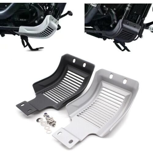 Motorcycle skid frame engine chassis cover shield black silver for Harley Sportster Roadster XL883N Custom XL1200C X48 2004-2019
