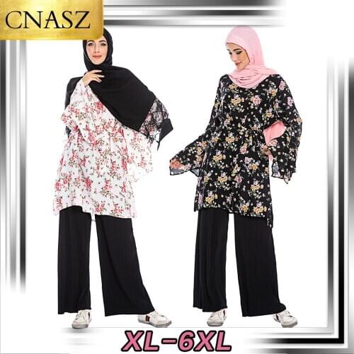 Ropa Musulmana Para Mujer Turquie Print Long Shirts Muslim Women Chemise Longue Femme Musulmane