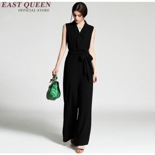 Jumpsuit women elegant evening jumpsuits female ladies elegant overalls womens jumpsuit long AA2164 W