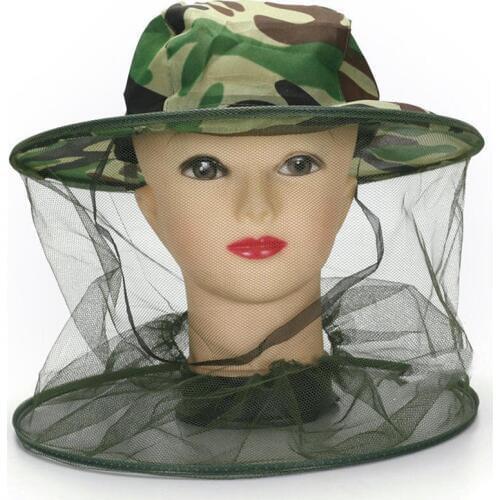 1 Pcs Womens Mens Unisex Sun Hats Mosquito Net Beekeeping Fishing Hat Face Head Protector Cap Protection Camouflage Hot 2019