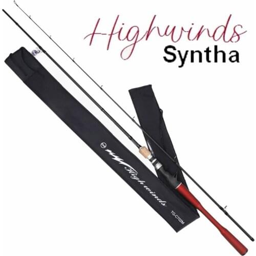 SYNTHA Highwinds1.98m 2.1m 2.4m 2 Section Lure Spinning Fishing Rod Carbonfiber Fuji Rings and Reel Seat Gun or Straight Handles