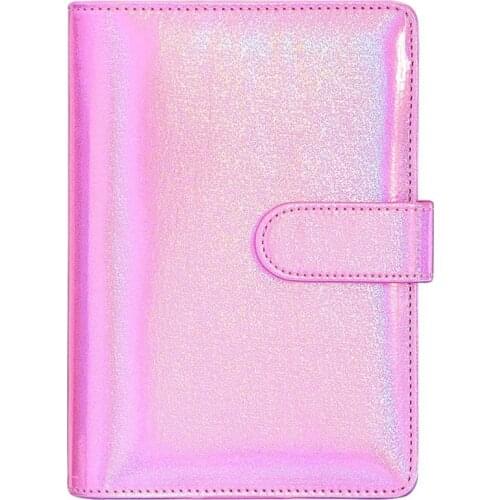 A6 Pu Leather Notebook Binder Cover,6 Ring A6 Binder Budget Cash Envelopes,Planner Travel Journal Binder Cover