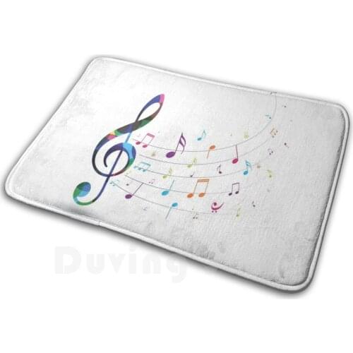 Musical Notes Design Mat Rug Carpet Anti-Slip Floor Mats Bedroom Yoga Workout Tank Women S Yoga Workout Tank Yoga Gift For Her
