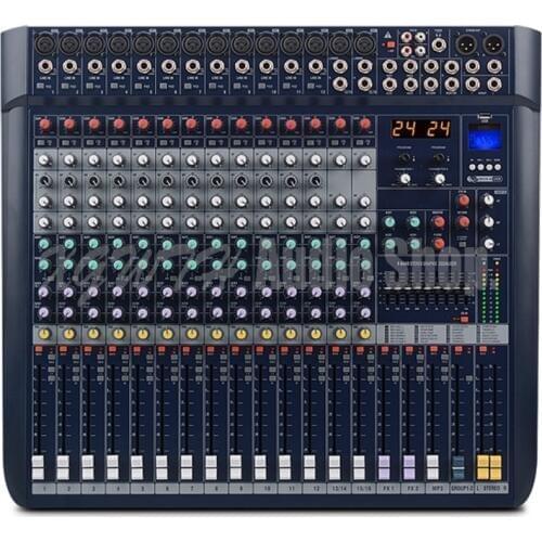 DJ Mixer 16-channel With Bluetooth Usb Reverb Dual Digital Effects Balanced Wedding Conference Performance