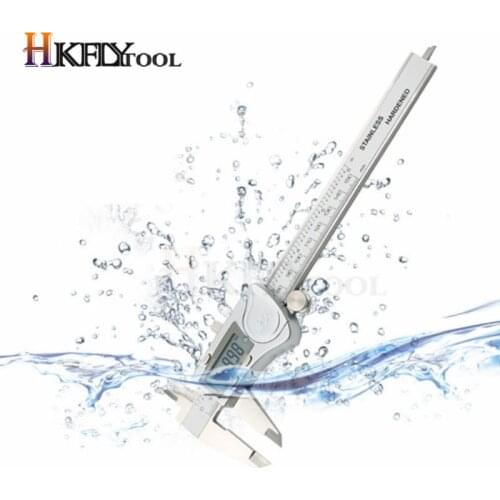 Electronic digital caliper 150mm waterproof IP54 Digital Caliper micrometer guage Stainless Steel vernier caliper Measuring tool