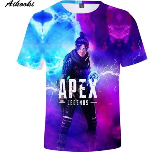 Popular Apex Legends Men 3D TShirts Women Short Sleeve T-shirt Boy/Girls TShirt Game Apex Legends Lifeline Summer Fashion Tops