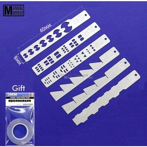 Gundam Model Details Decorations Carving Lines Auxiliary Ruler Gift Tape Hobby Craft Accessory