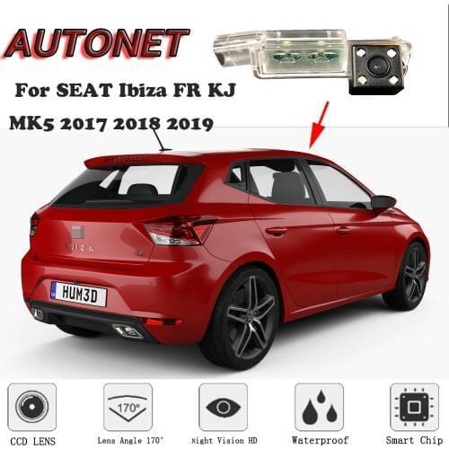 AUTONET Backup Rear View camera For SEAT Ibiza FR KJ MK5 2017 2018 2019 Night Vision parking camera license plate camera