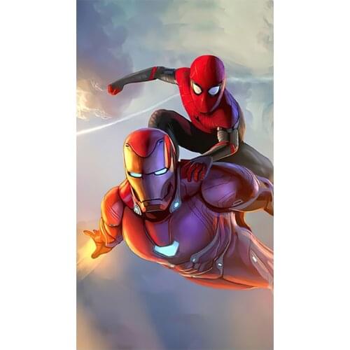 Marvel Superhero Spiderman Disney Canvas Painting Classic Movie Anime Wall Art Posters Children Living Room Home Decor