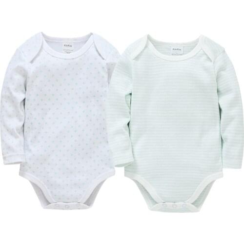 Kavkas Newborn Baby Boy Girl Clothes Set 100% Soft Cotton Long Sleeve Stripe Two Piece Set зимний комбинезон дети