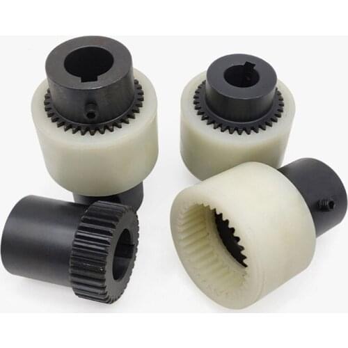 NL5 Nylon coupling 45 steel nylon sleeve internal gear type gear coupling oil pump motor special connector high torque coupling