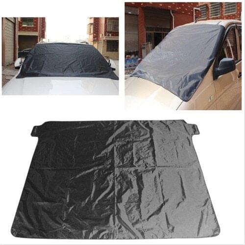 Magnetic Car Windscreen Snow Ice Shield Protector Front Rear Windshield Sun Shade Cover 198x127cm 190T Polyester Taffeta