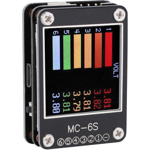 MC-6S 1-6S Lipo Battery Voltage Checker Receiver Signal Tester for FPV RC Drone Spare Parts Lipo Battery Voltage