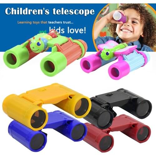 New Outdoor Exploration Binoculars Cute Cartoon Magnifying Glass Explorees Toys for Kids Children N66
